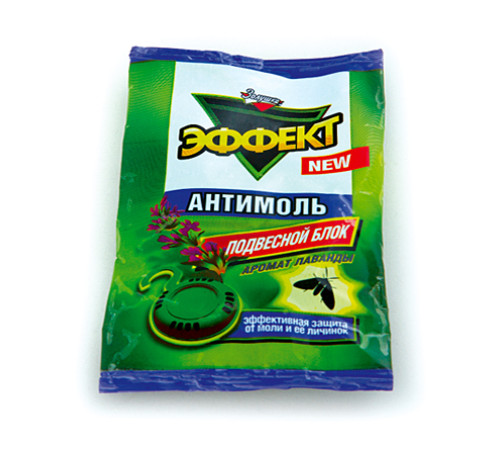 Средство Антимоль эффект от моли подвесной блок Золушка АМС Кемикал И-22-4