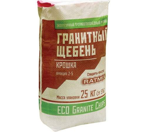Гранитный щебень, 25 кг Ratmix УТ-00005570