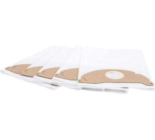 Мешки-пылесборники одноразовые из нетканого материала Rein для Karcher WD 2, 2.XXX, А 2003, 2004, 2054 (Аналог 6.904-084), 5 штук, Россия 0.001-497