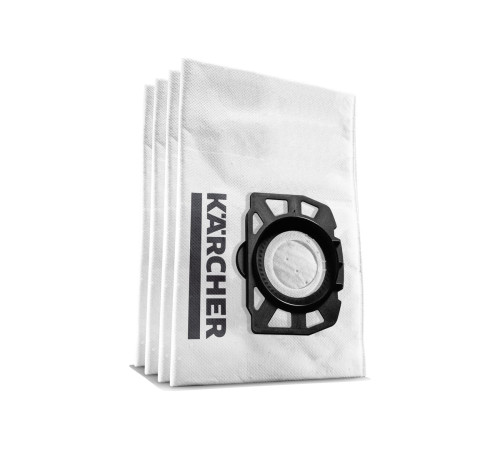 Фильтр-мешки из нетканого материала для пылесосов WD2, WD3, KWD1, KWD3, SE4001 и SE4002, 4 штуки, Karcher 2.863-314.0