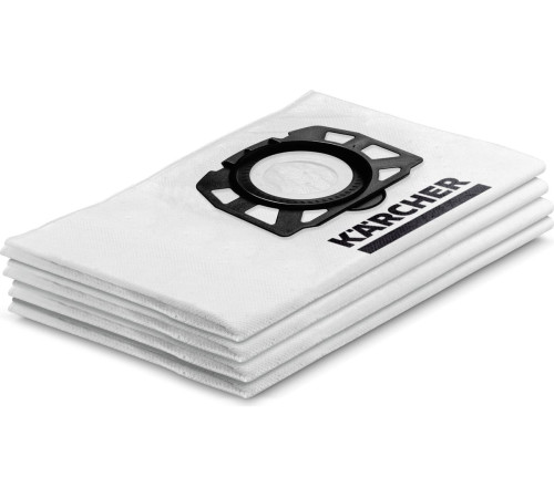 Фильтр-мешки из нетканого материала для пылесосов WD2, WD3, KWD1, KWD3, SE4001 и SE4002, 4 штуки, Karcher 2.863-314.0