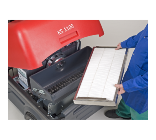 Подметальная машина c местом для оператора, сиденьем, Cleanfix KS 1100