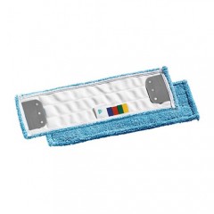 Microblue моп с держателями для гладких полов, микроволокно голубое, 40х13 см TTS 695