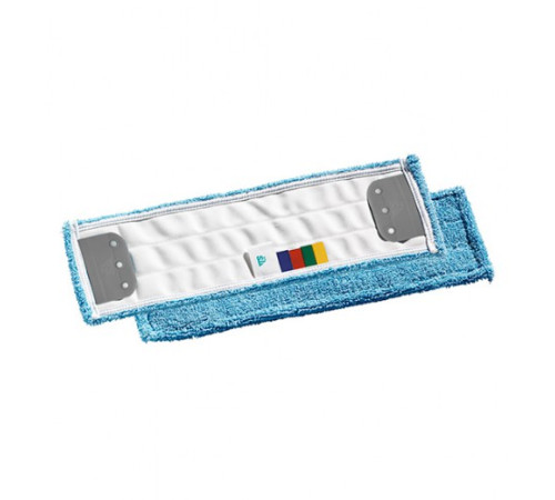 Microblue моп с держателями для гладких полов, микроволокно голубое, 40х13 см TTS 695