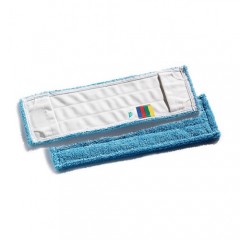 Microblue моп с кармашками для гладких полов, микроволокно голубое, 40х13 см TTS 665