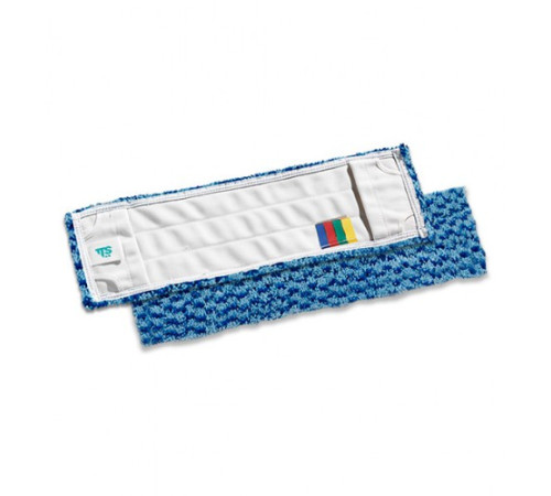 Microsafe моп с кармашками для нескользящих полов, микроволокно голубое, 40x13 см TTS 666