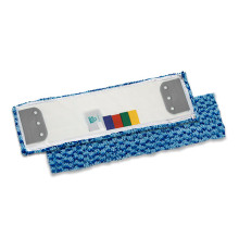 Microsafe моп с держателями для нескользких полов, микроволокно голубое, 40x13 см TTS 696