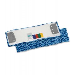 Microsafe моп с держателями для нескользких полов, микроволокно голубое, 40x13 см TTS 696