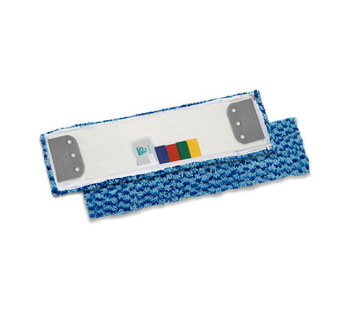 Microsafe моп с держателями для нескользких полов, микроволокно голубое, 40x13 см TTS 696