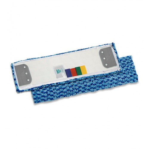 Microsafe моп с держателями для нескользких полов, микроволокно голубое, 40x13 см TTS 696