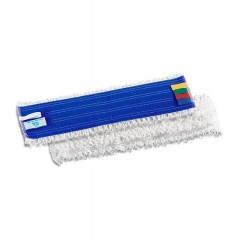 Microriccio моп Velcro, микрофибра, белый с цветовой кодировкой, 40х10,5 см TTS 0M000705