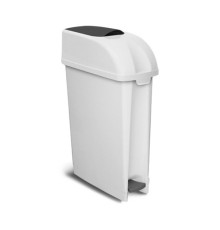 ELLE XXL ведро санитарное с педалью и ободком для мешка, белое, 23 л TTS 5492
