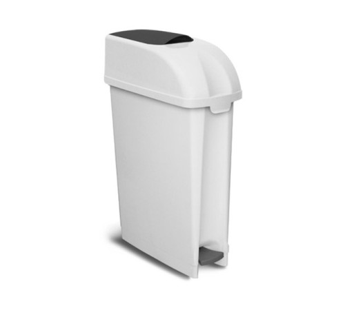 ELLE XXL ведро санитарное с педалью и ободком для мешка, белое, 23 л TTS 5492