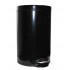 Корзина для мусора с педалью Lux (эмалированная сталь, чёрная), 5 л Binele WP05LB