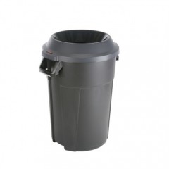 Пластиковый бак для мусора Титан 85 л, серый Vileda 137773