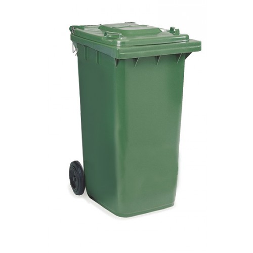 Контейнер для отходов на колесах с крышкой, зеленый, 240 л TTS 5291