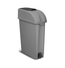 ELLE XXL ведро санитарное с педалью и ободком для мешка, серое, 23 л TTS 5493
