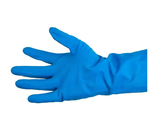 Перчатки латексные Многоцелевые M синие Vileda 100753