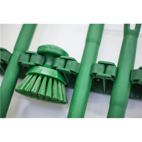 Настенное крепление Vikan для 4-6 предметов, 395 мм, цвет зеленый, Vikan 10183-зеленый