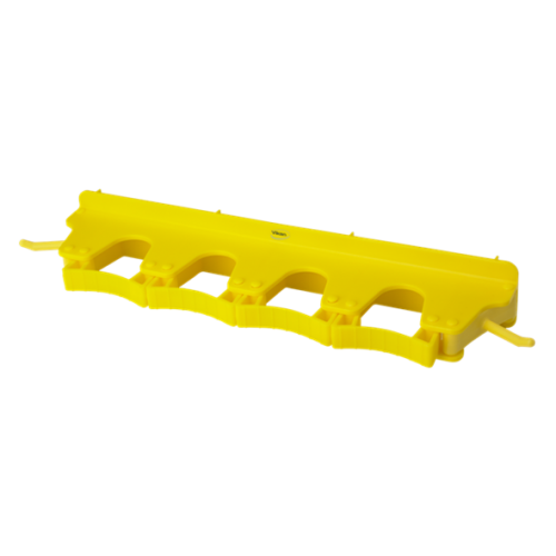 Настенное крепление Vikan для 4-6 предметов, 395 мм, цвет желтый, Vikan 10183-желтый