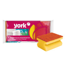 Губки для посуды профильные 3шт./упак. York