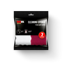 Губки меламиновые TETEX PRO, 110х70х26 мм, 2 шт в упаковке, 1/24 TET 04-02-0200