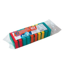 Губки для посуды TET, 80х50х25 мм, 10 шт в упаковке, 1/30 TET Г-28