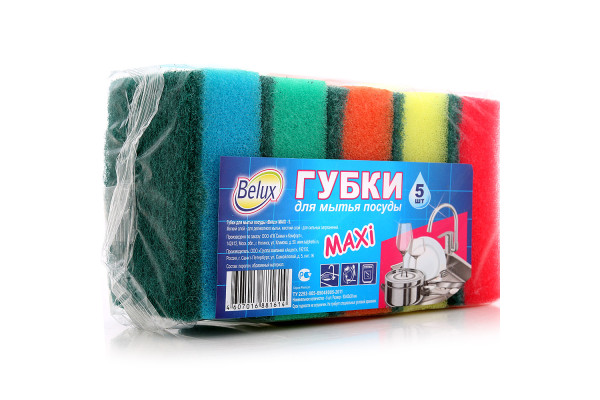 Губка для посуды Макси, 10 шт./упак. Семья и комфорт 2411