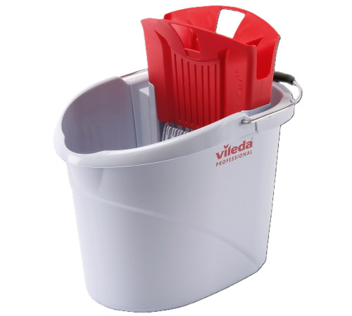 Ведро с отжимом УльтраСпид Мини, 10 л, красное Vileda 129687