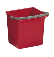 Moplen ведро пластиковое с ручкой, красное, 6 л TTS 3505