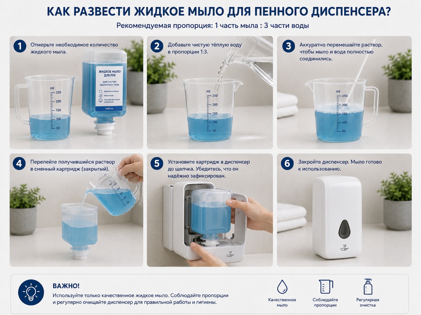 Мыло в картриджах для систем закрытого типа